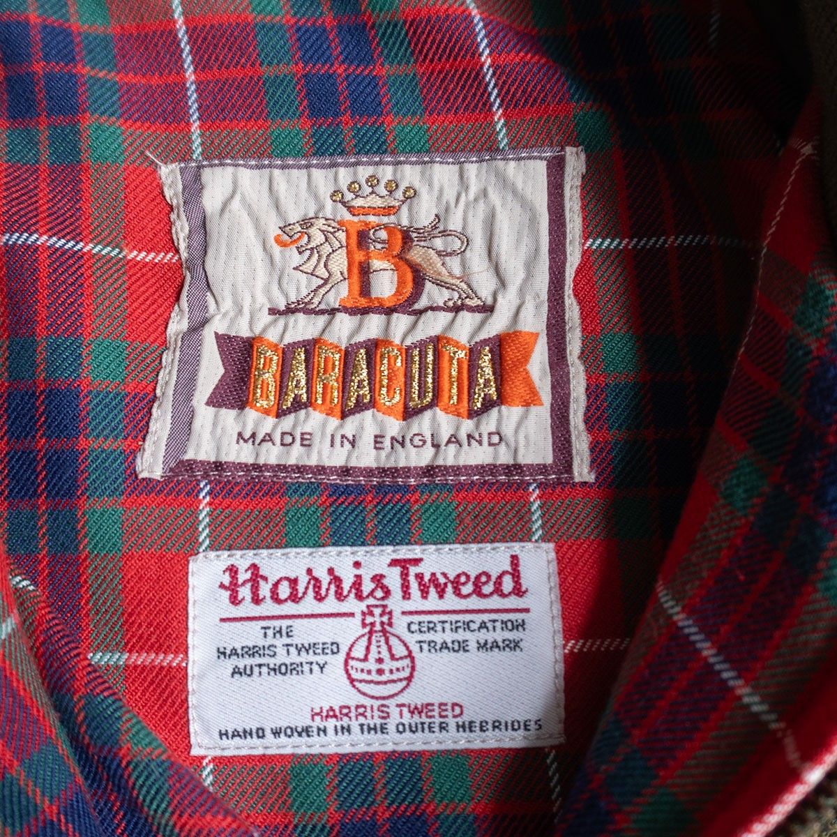 美品】 BARACUTA 【× Harris Tweed G9 スウィングトップ ハリントン