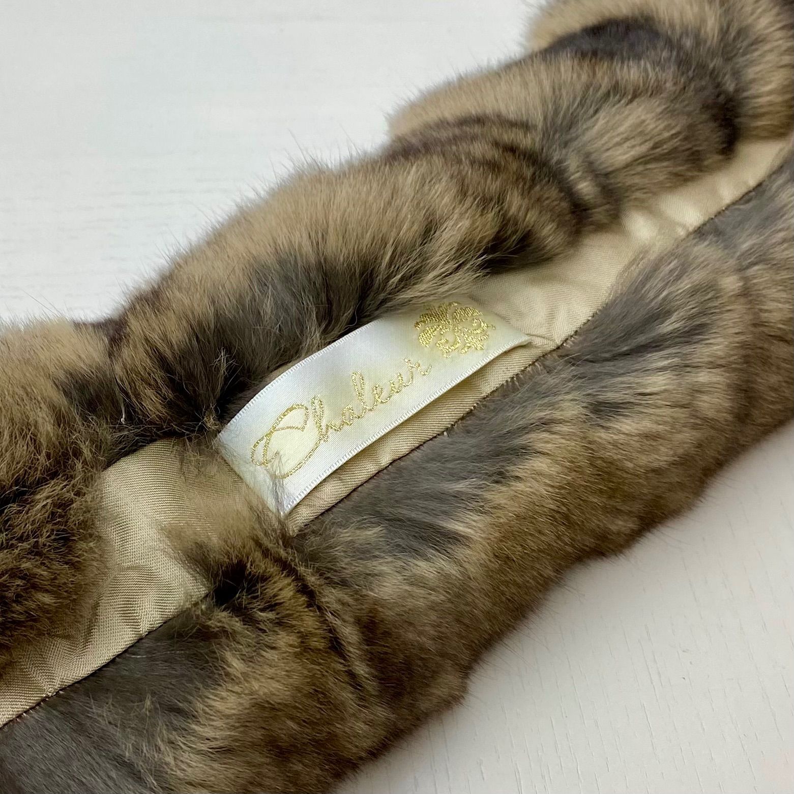 格安！！ CHINCHILLA チンチラ マフラー 日本製 新品【ブラウン】09