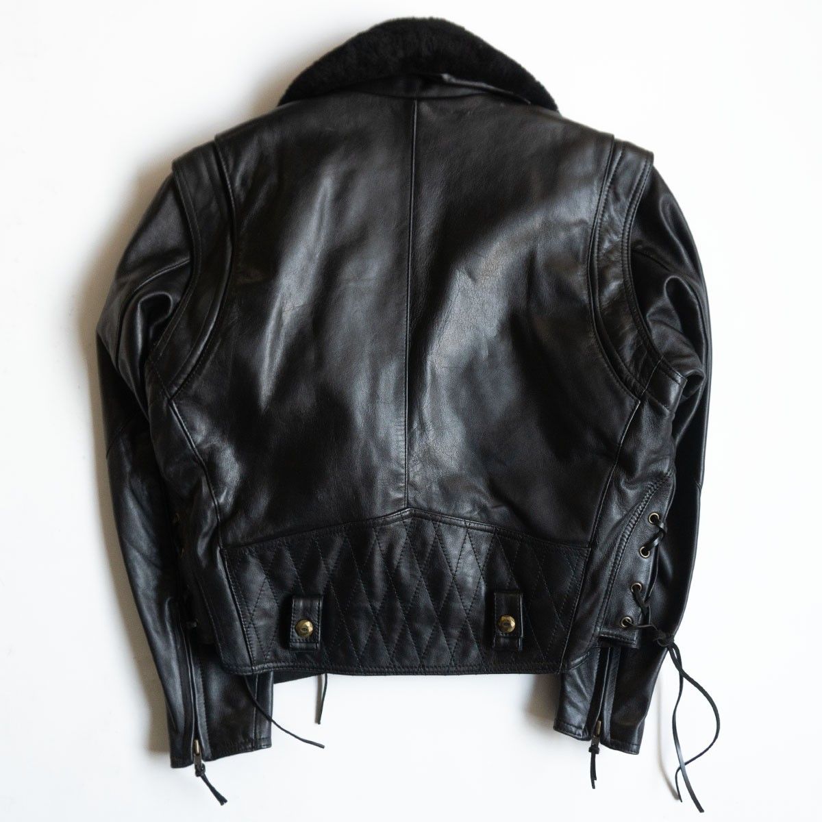 美品 KADOYA ダブルライダース ジャケット ダブルプレスト LL ブラック 美品 KADOYA ダブルライダース ジャケット ダブルプレスト LL ブラック