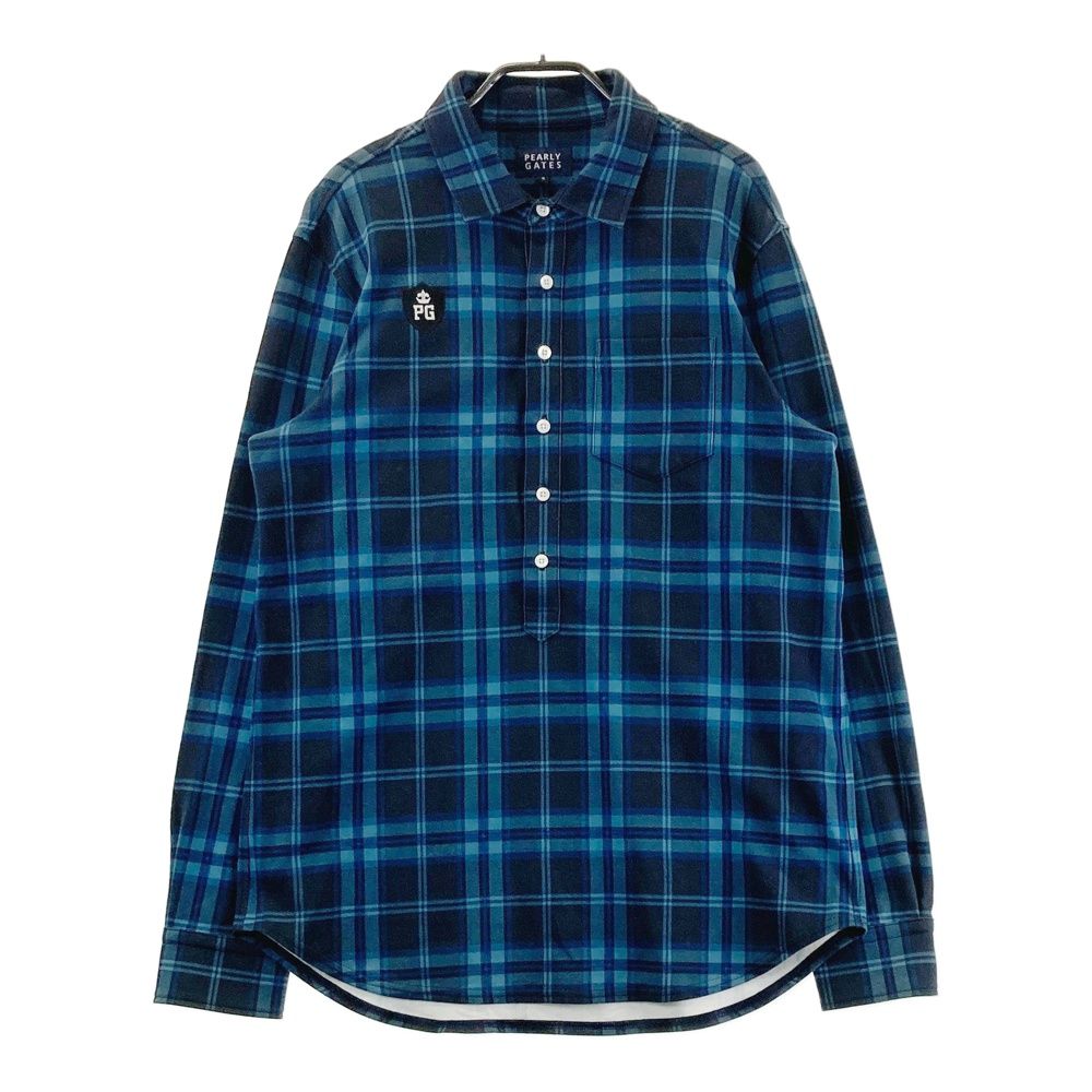 サイズ：6 PEARLY GATES パーリーゲイツ 長袖ポロシャツ チェック柄