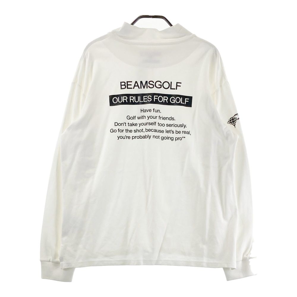 サイズ：L BEAMS GOLF ビームスゴルフ ハーフジップ長袖Tシャツ