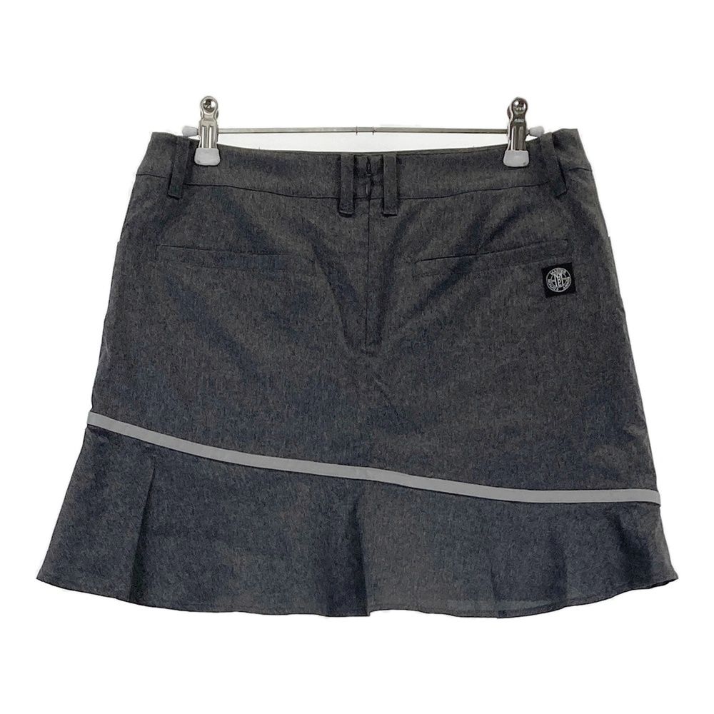 サイズ 1 MASTER BUNNY EDITION マスターバニーエディション モデル 裏地付 ナイロン スカート グレー系 ゴルフウェア レディース ストスト