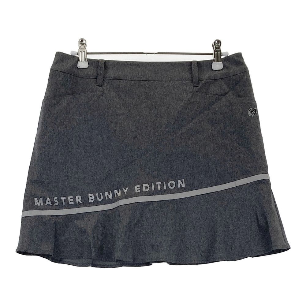 サイズ 1 MASTER BUNNY EDITION マスターバニーエディション モデル 裏地付 ナイロン スカート グレー系 240101563967 ゴルフウェア レディース ストスト