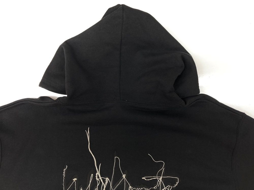 ヨウジヤマモト Yohji Yamamoto BLACK Scandal LOGO ZIPUP PARKER ロゴ