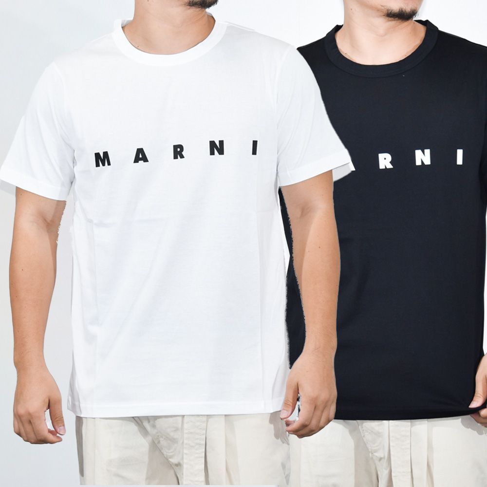 マルニ Tシャツ ロゴT コットン HUMU0198OU MARNI