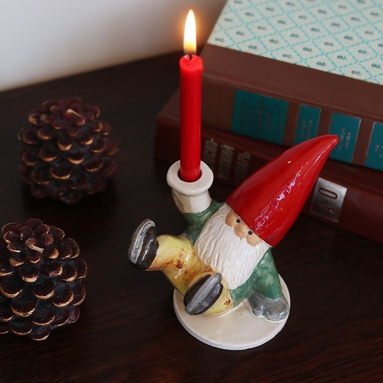 リサラーソン サンタクロースのキャンドルホルダー サンタトムテ Lisa