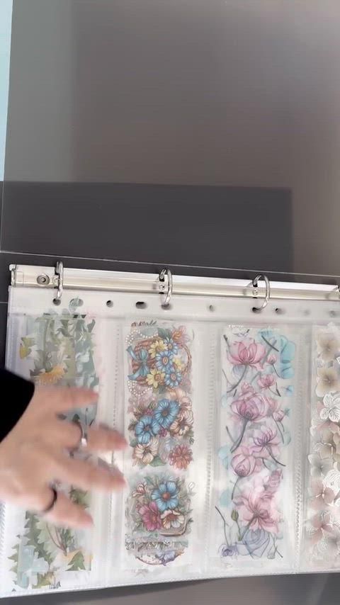 感性デコレーションダイアリー 花麻マスキングテープ CUT バインダー