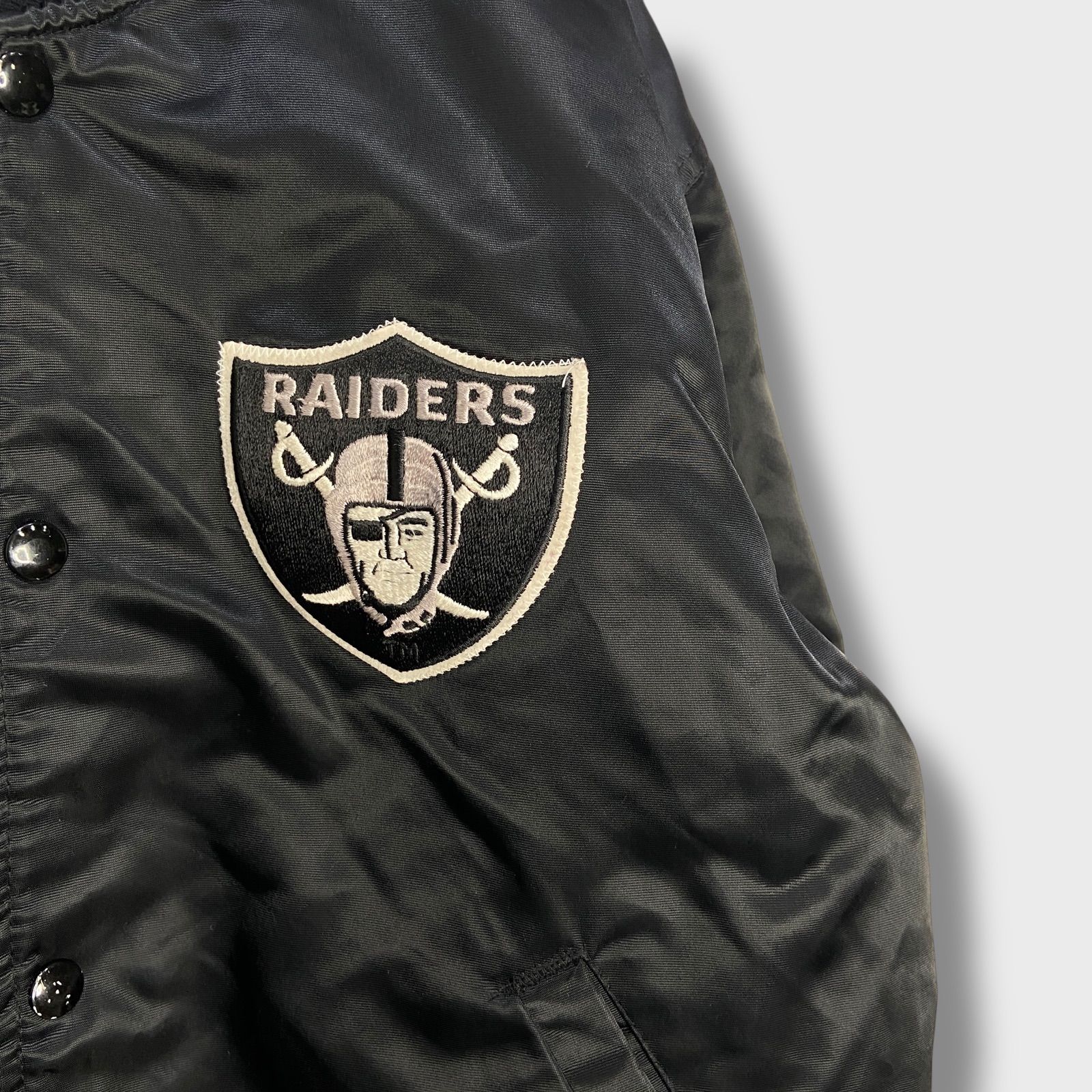 【ビンテージ 極美品！】値引き不可 NFL スターター レイダース ベンチコート ビンテージ 極美品！】値引き不可 NFL スターター レイダース ベンチ