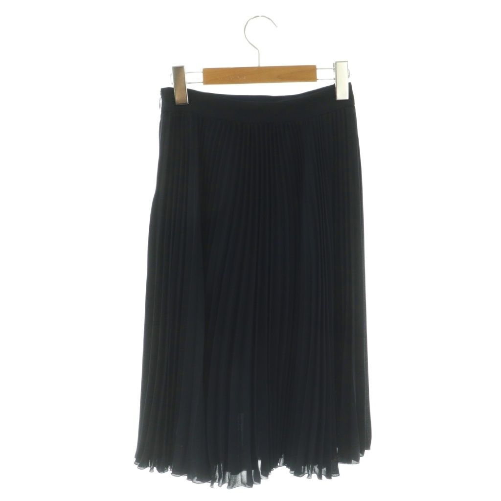 theory luxe セオリーリュクス　プリーツスカート　32サイズ セオリーリュクス theory luxe プリーツスカート 32 ネイビー /DO □OS