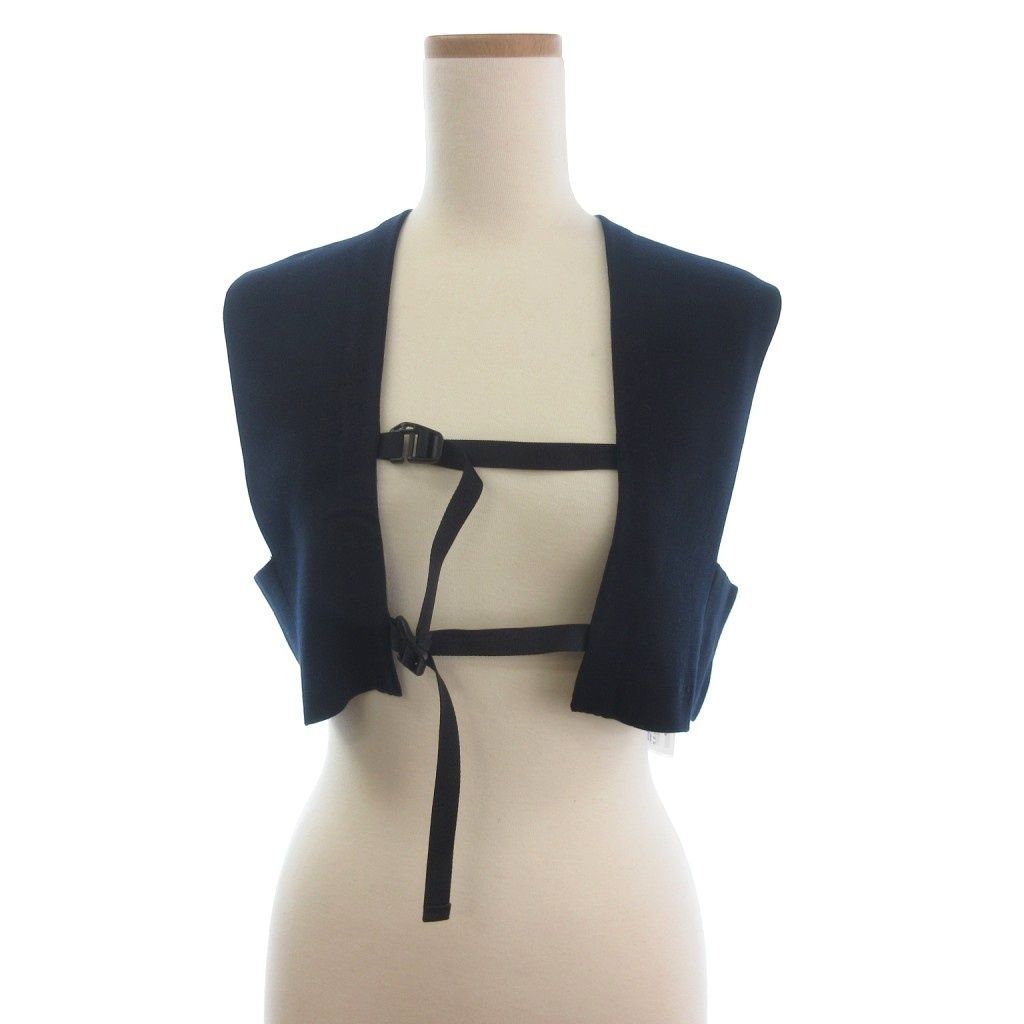 HYKE ハイク　ベスト　ネイビー　ニット　シルク混 HYKE ハイク ベスト ネイビー ニット シルク混 HYKE 「HYKE」 ニット