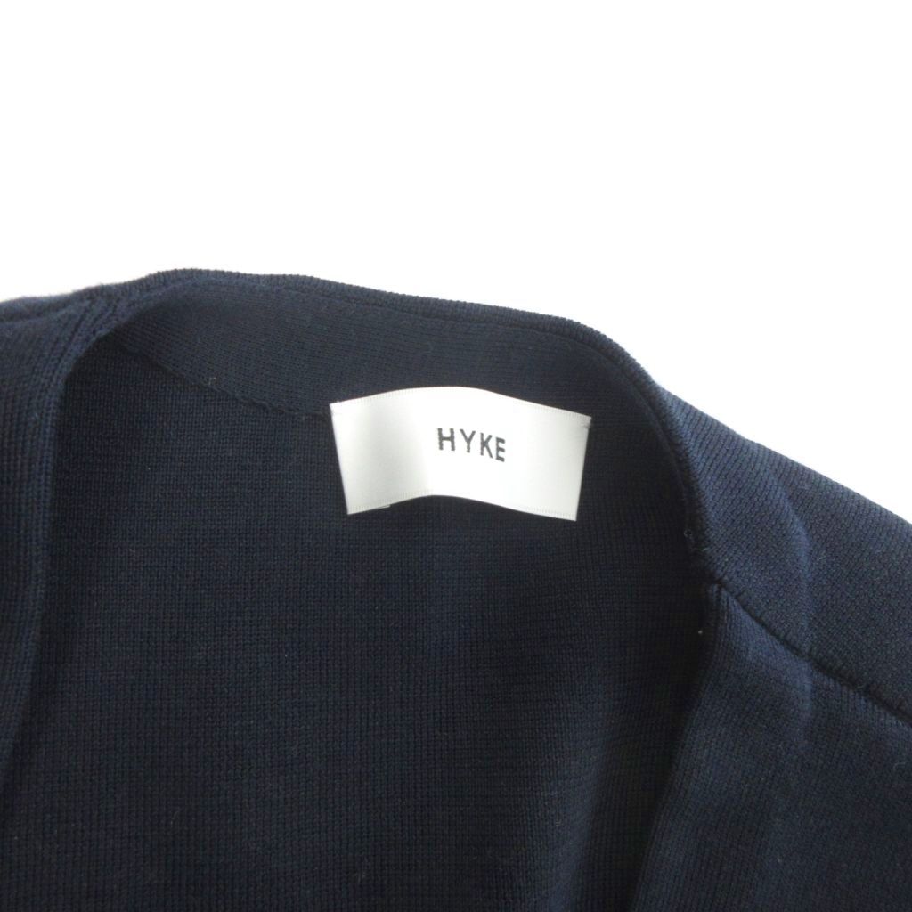 HYKE ハイク　ベスト　ネイビー　ニット　シルク混 HYKE ハイク ベスト ネイビー ニット シルク混 HYKE 「HYKE」 ニット