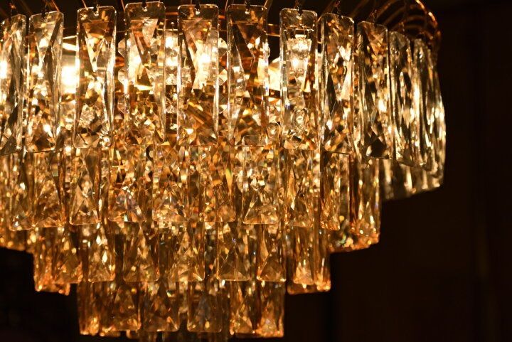 Topaz chandelier ゴールド シャンデリア Modern Gold Crystal, LED Luxury Chandelier | Topaz | MOD Lighting
