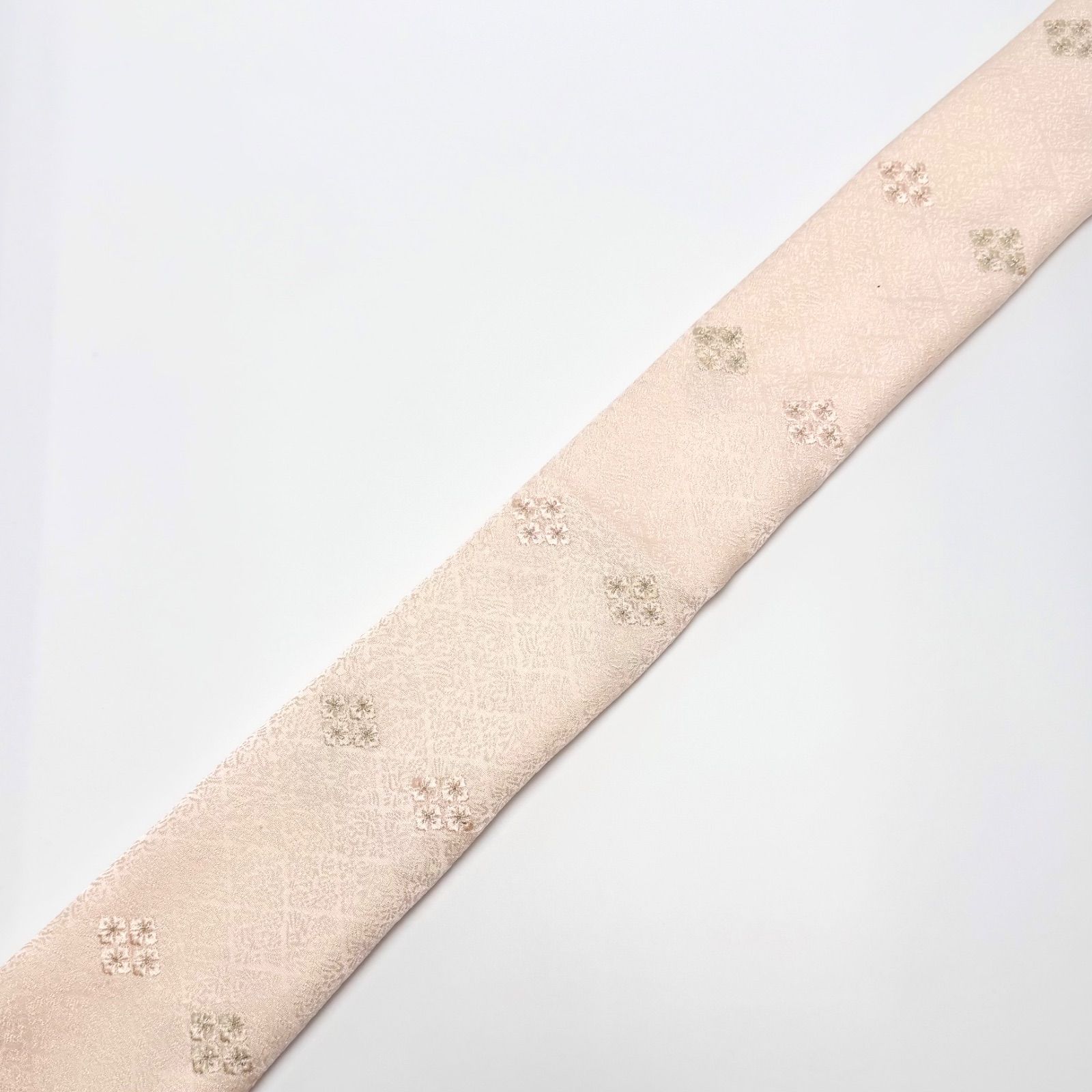  帯揚げ 和小物さくら 菱地紋 梅ちらし刺繍 0120 帯揚げ 帯留め 帯飾り