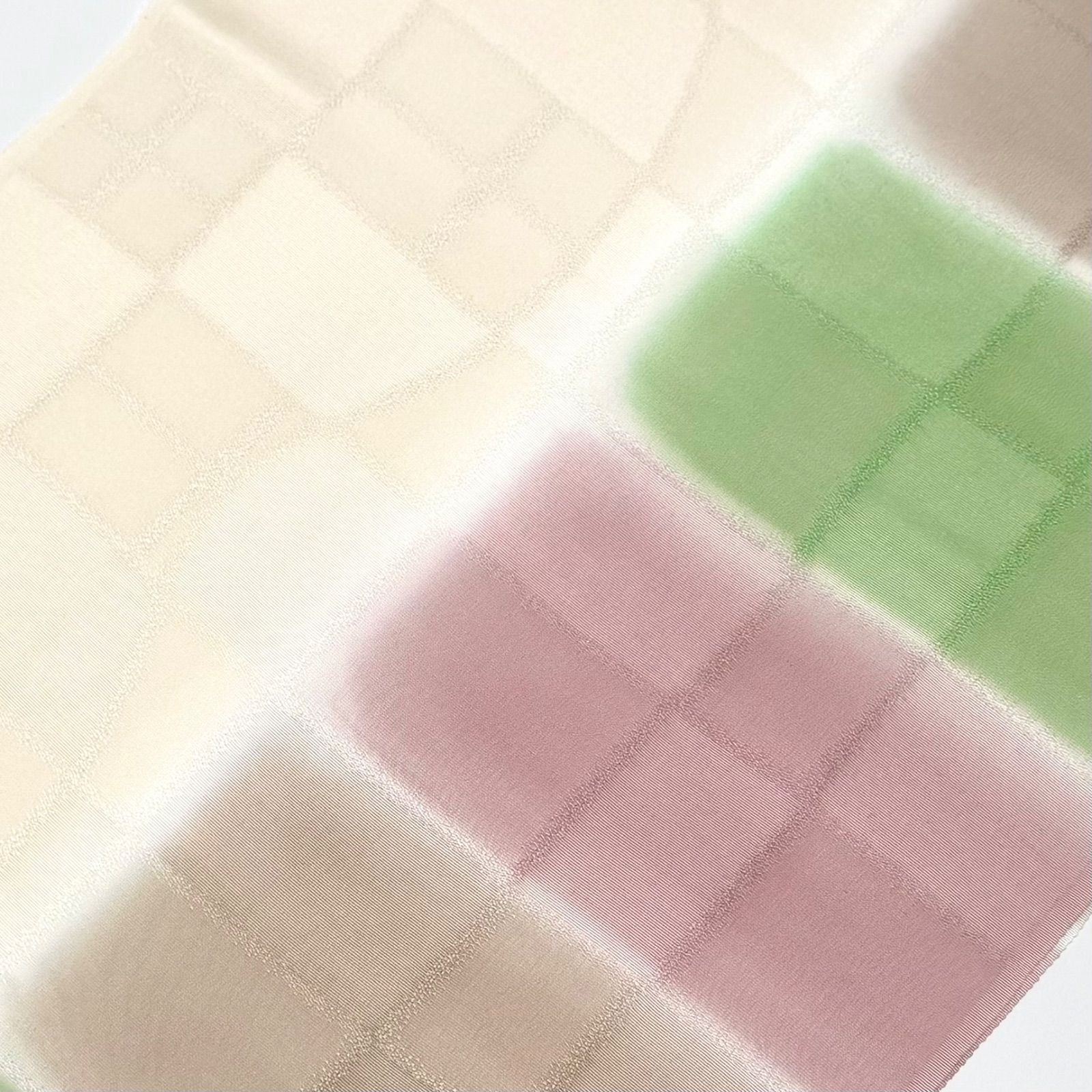 帯揚げ 渡敬 市松よろけ 立分ぼかし 0122