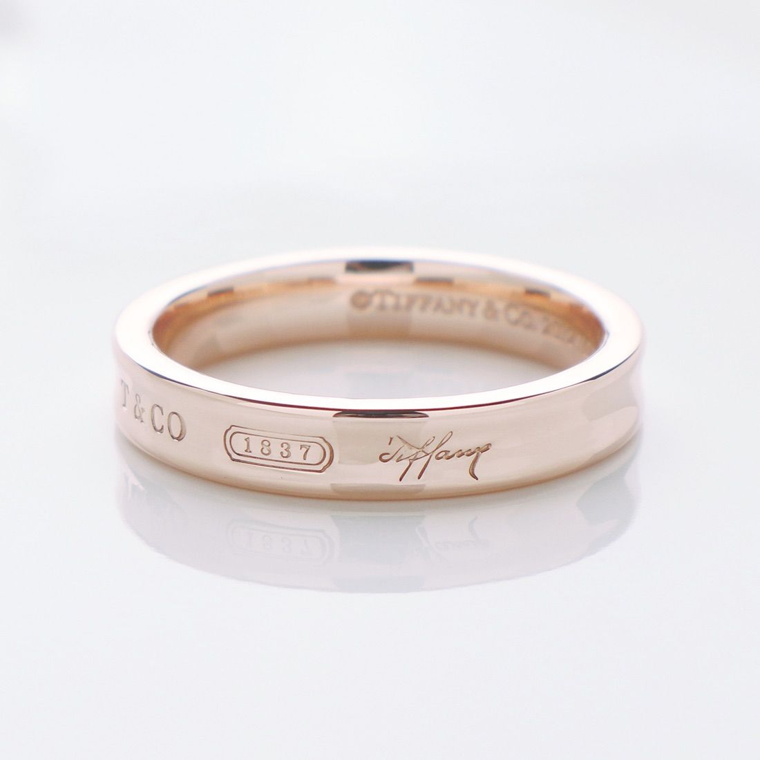 ま*く様 【希少】ティファニー　1837　ナローリング　ルベドメタル　14号 ティファニー 1837 ナロー リング ルベドメタル ゴールド A3072194