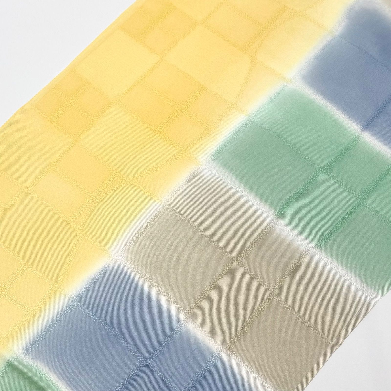 帯揚げ 渡敬 市松よろけ 立分ぼかし 0124