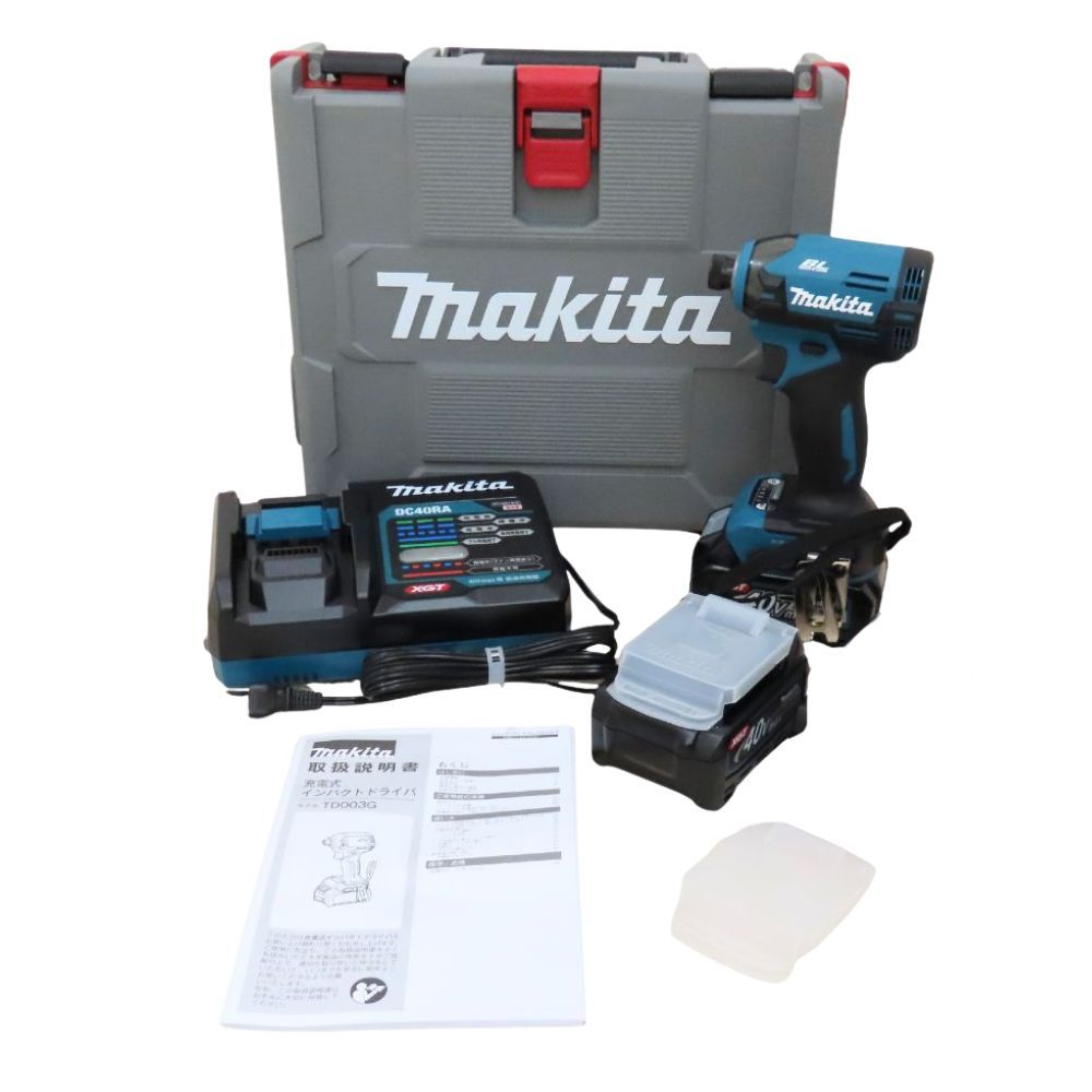 Makita マキタ TD003GRAX 充電式インパクトドライバ バッテリー付属 充電器 電動工具 ボルト締め BT2個 A2504774