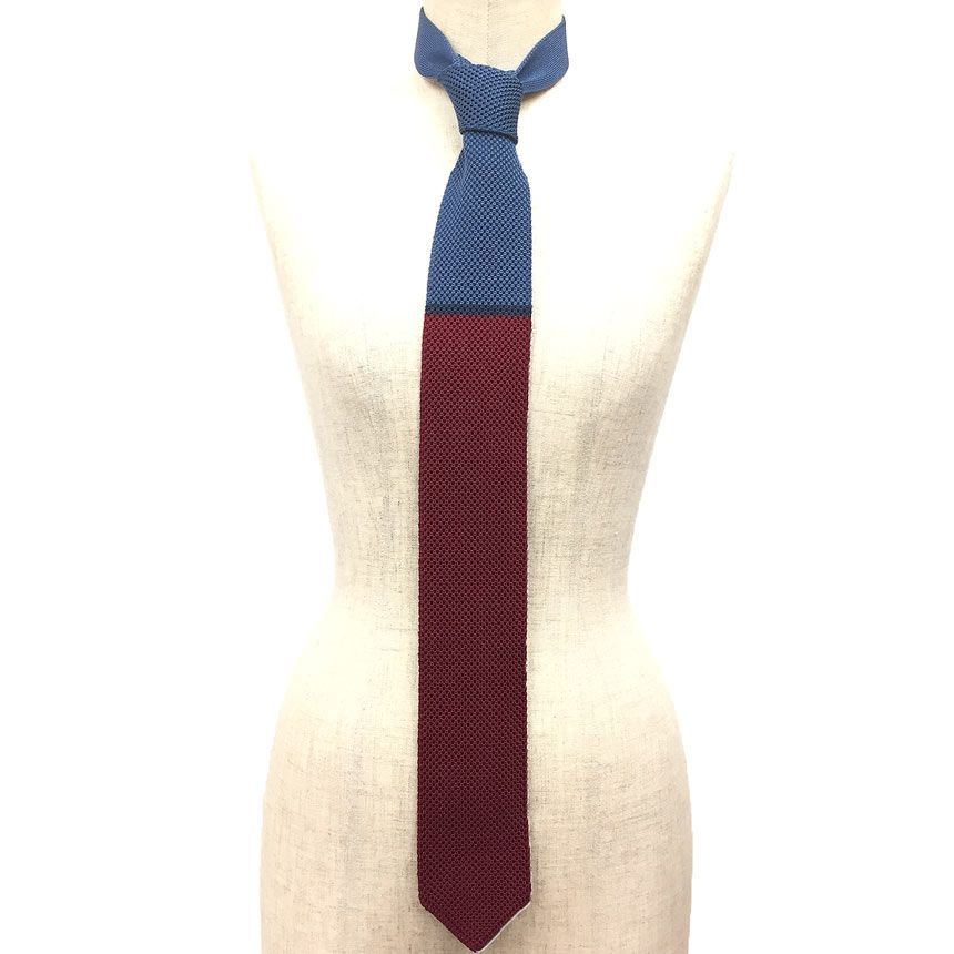 HERMES エルメス ニットタイ ネクタイ シルク 未使用 CRAVATE TRICOT