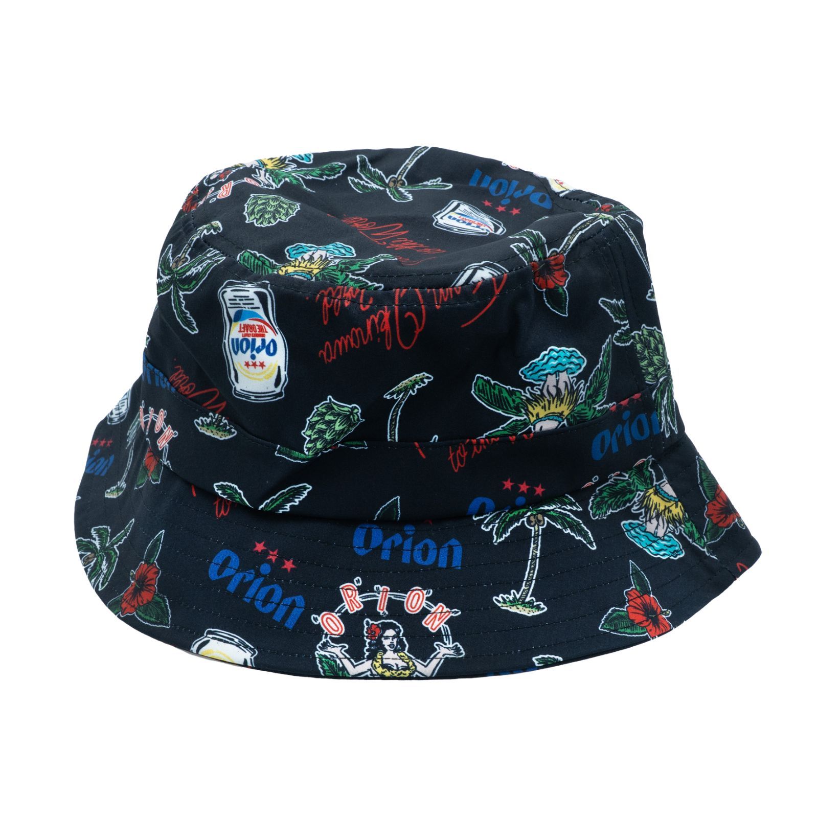 オリオンビール バケットハット ブラック フリーサイズ マジックテープ