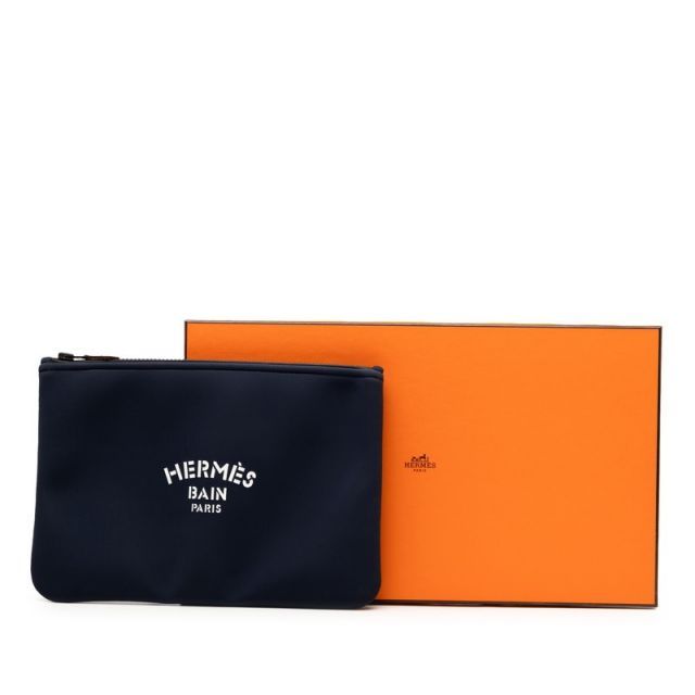 中古 エルメス ネオバン トゥルース フラットMM ポーチ クラッチバッグ