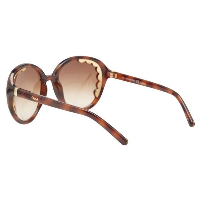 中古 クロエ サングラス CE652S ブラウン プラスチック ABランク
