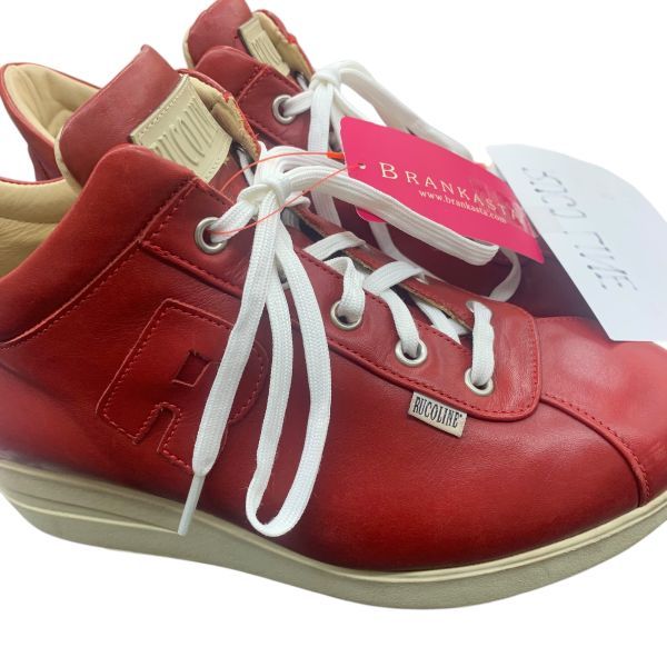 ルコライン RUCOLINE スニーカー 厚底 ウェッジソール 靴 シューズ 赤