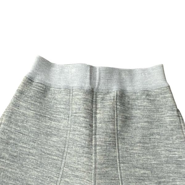 ブラミンク BLAMINK スリムニットパンツ スウェットパンツ イージーパンツ テーパード グレー 毛混 36 S 7号 レディース S5X340