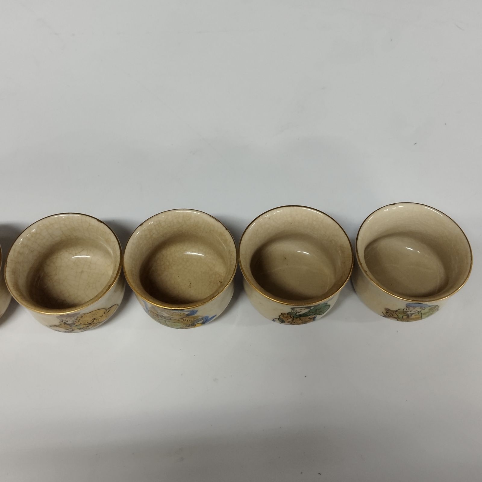 D12718] 九谷焼 七福神 ぐい呑み 陶器 - メルカリ