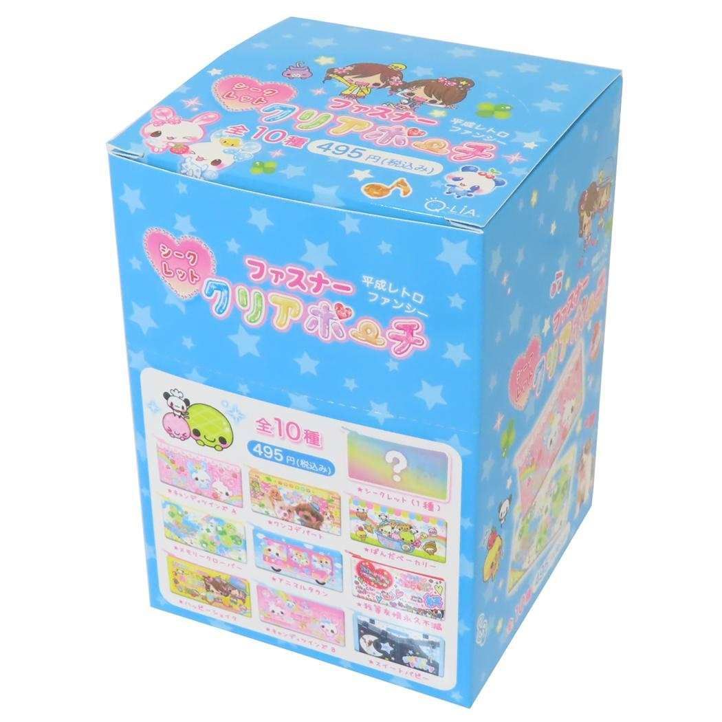 平成レトロファンシー ミニポーチ シークレットファスナークリアポーチ