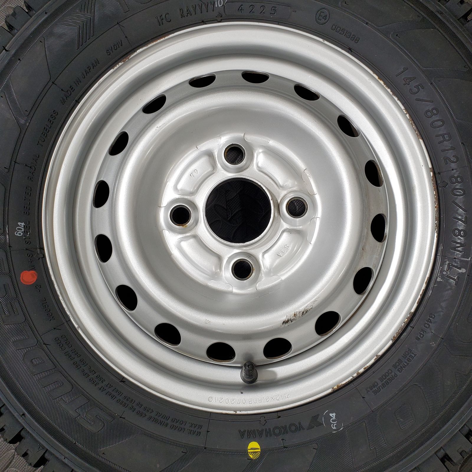 25年製 タイヤ 145 80 R 12 78 N LT ヨコハマ SY 01 V ホンダ アクティ スタッドレスタイヤ 冬タイヤ 1205