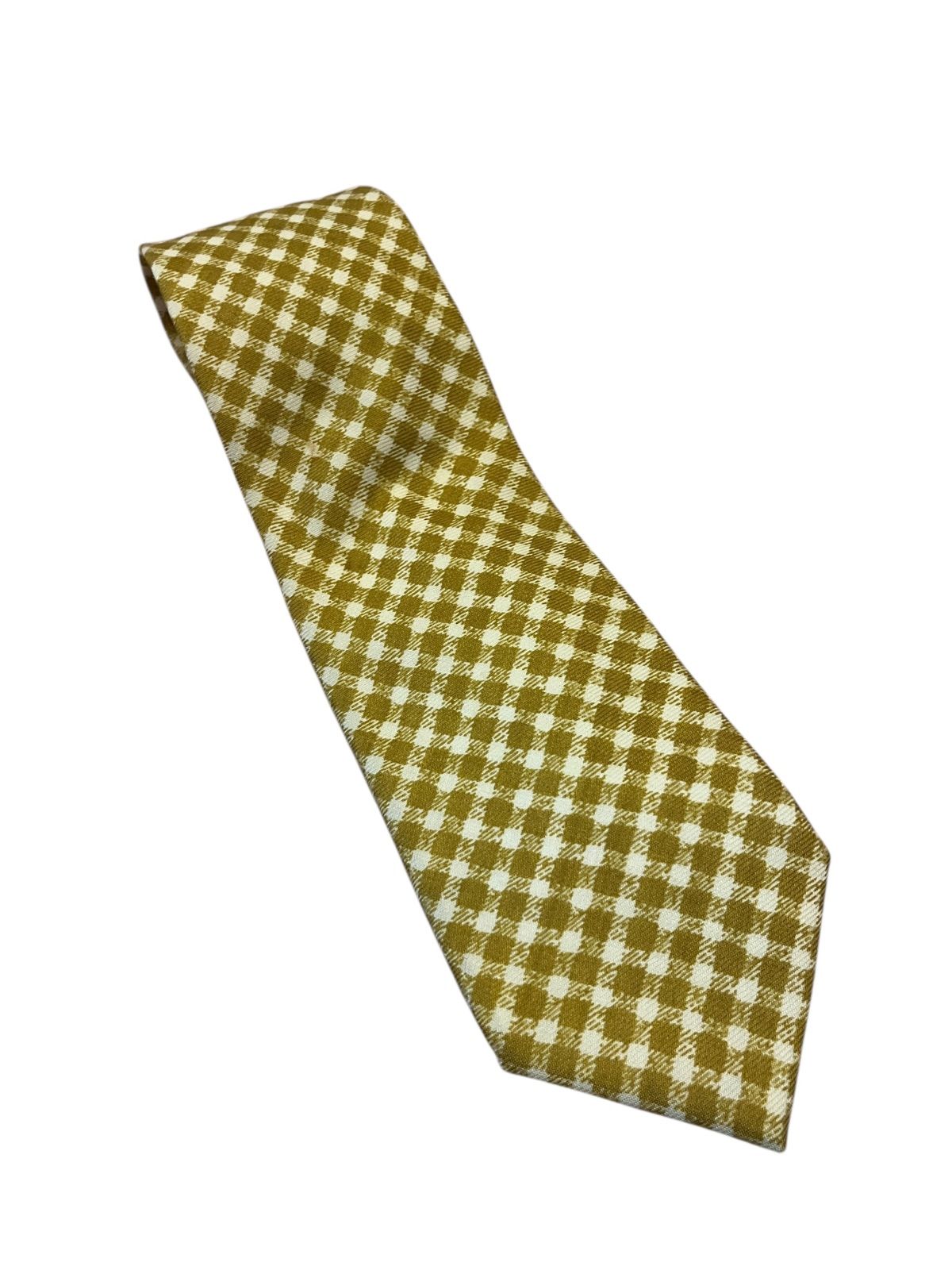 バーバリーロンドン ネクタイ チェック柄 イエロー Z1605【美品】BURBERRY LONDON バーバリー チェック柄 ネクタイ