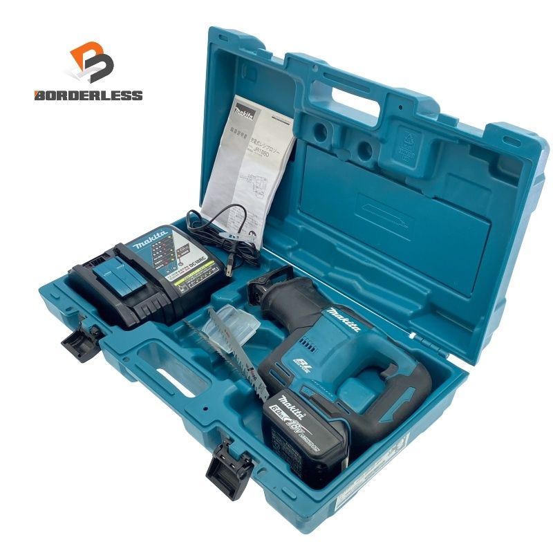 品 makita マキタ 18V 充電式レシプロソー JR188D 青 ブルー 本体 バッテリー1個 6.0Ah 充電器 ケース118462