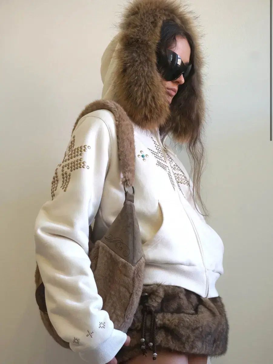 SCULPTOR ファー ジップアップ