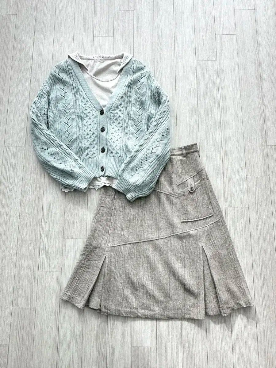 日本 ヴィンテージ はぐみ すずこ 森ガール ピンター깔 レイヤード コーディネートセット