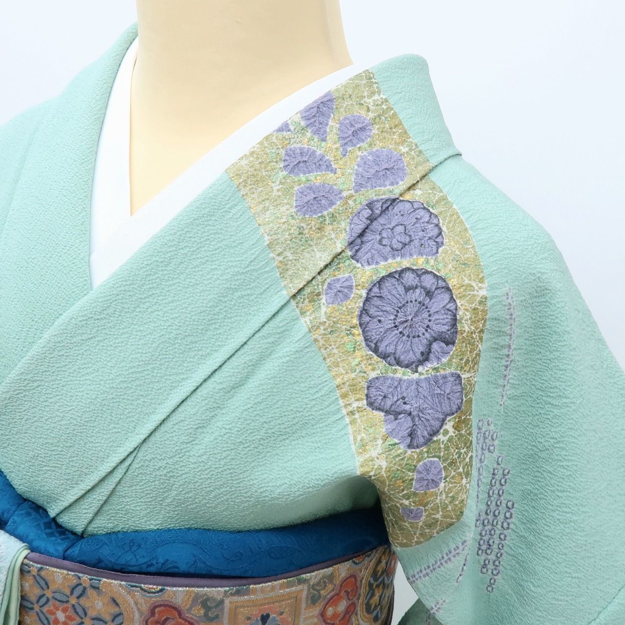 Y3708◇新品 正絹 総絞り 仕付け糸付 手縫い仕立て 訪問着 着物 Y3708◇新品 正絹 総絞り 仕付け糸付 手縫い仕立て 訪問着 着物 Y3708◇