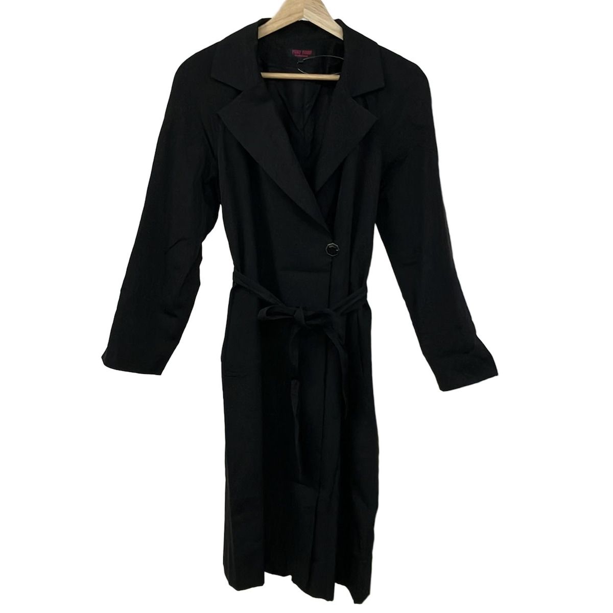 エコ サイズ 38 YUKITORII コート YUKITORII(ユキトリイ) トレンチコート サイズ38 M レディース 黒 春