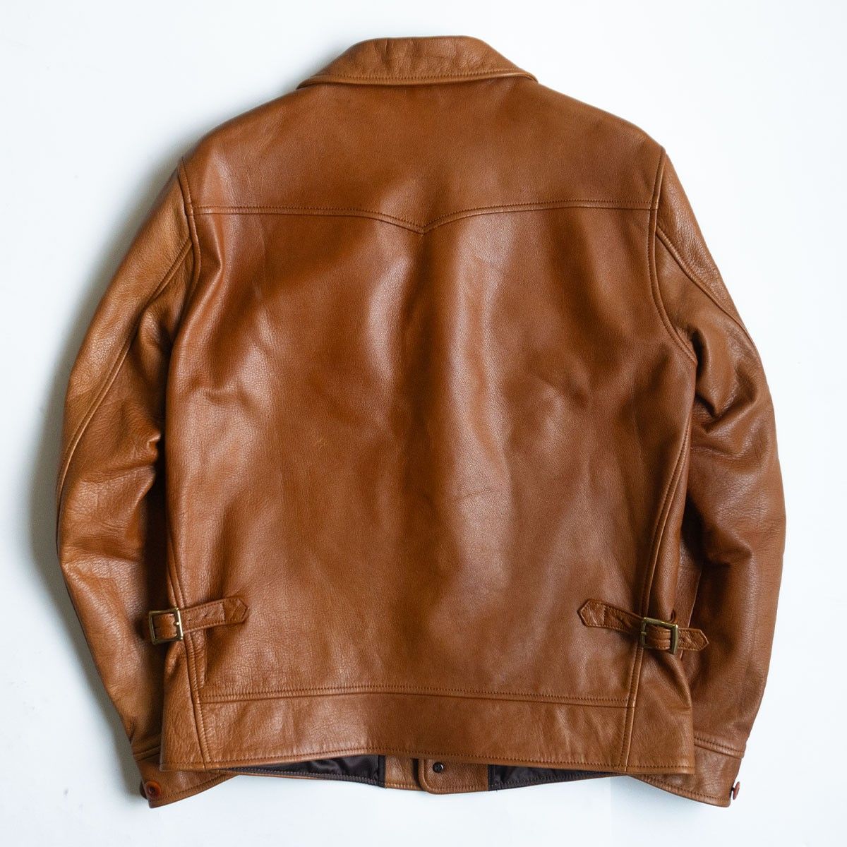 美品】ORGUEIL【Cow Leather Cossack Jacket】40 レザー コサック