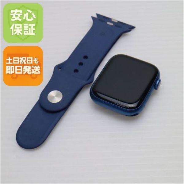 Apple Watch Series7 45mm Cellular ブルー 白ロム 本体 土日祝発送OK あすつく 08000