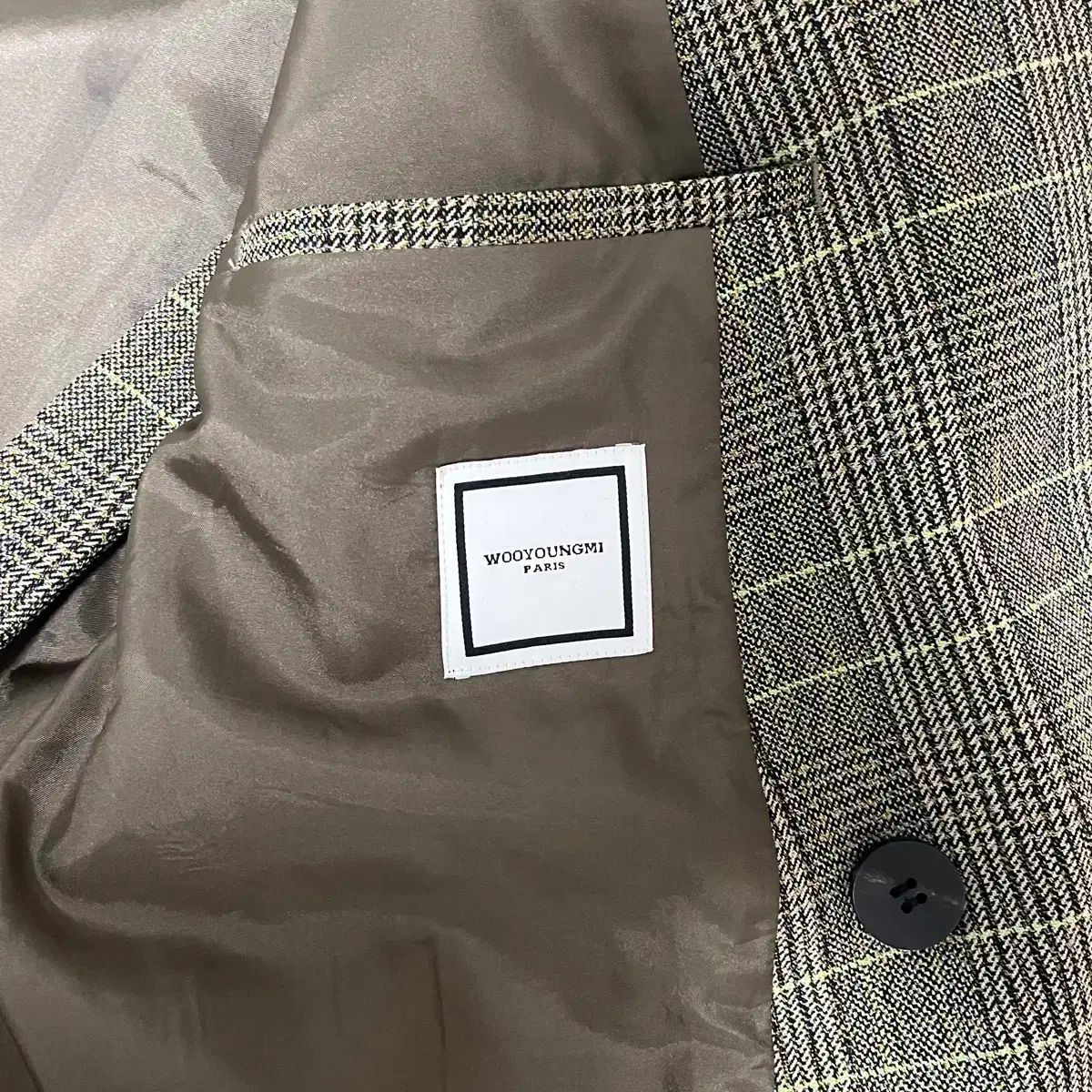 ウーヨンミ 18ss グリーン CHECK SET UP 48 50