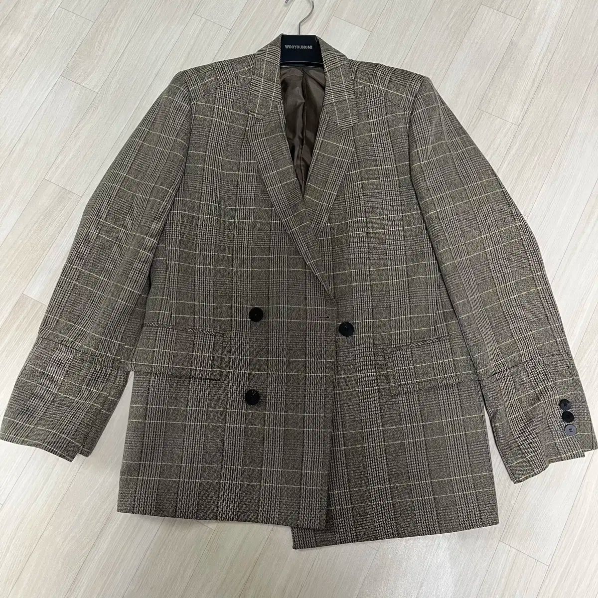 ウーヨンミ 18ss グリーン CHECK SET UP 48 50