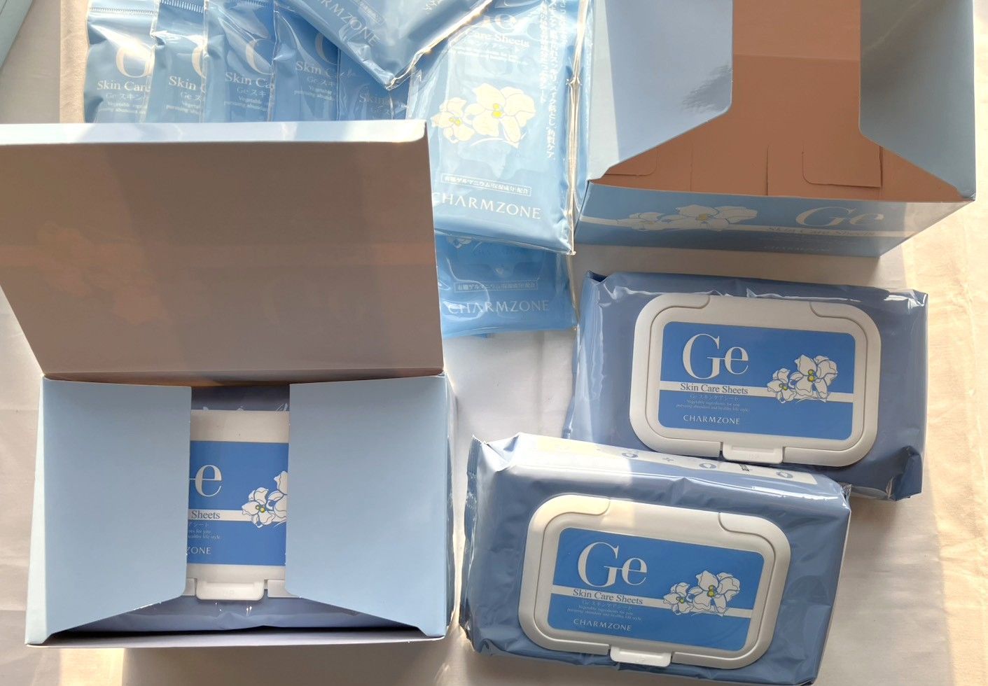 ・ チャームゾーン Geスキンケアシート ホワイトリリー 320枚セット