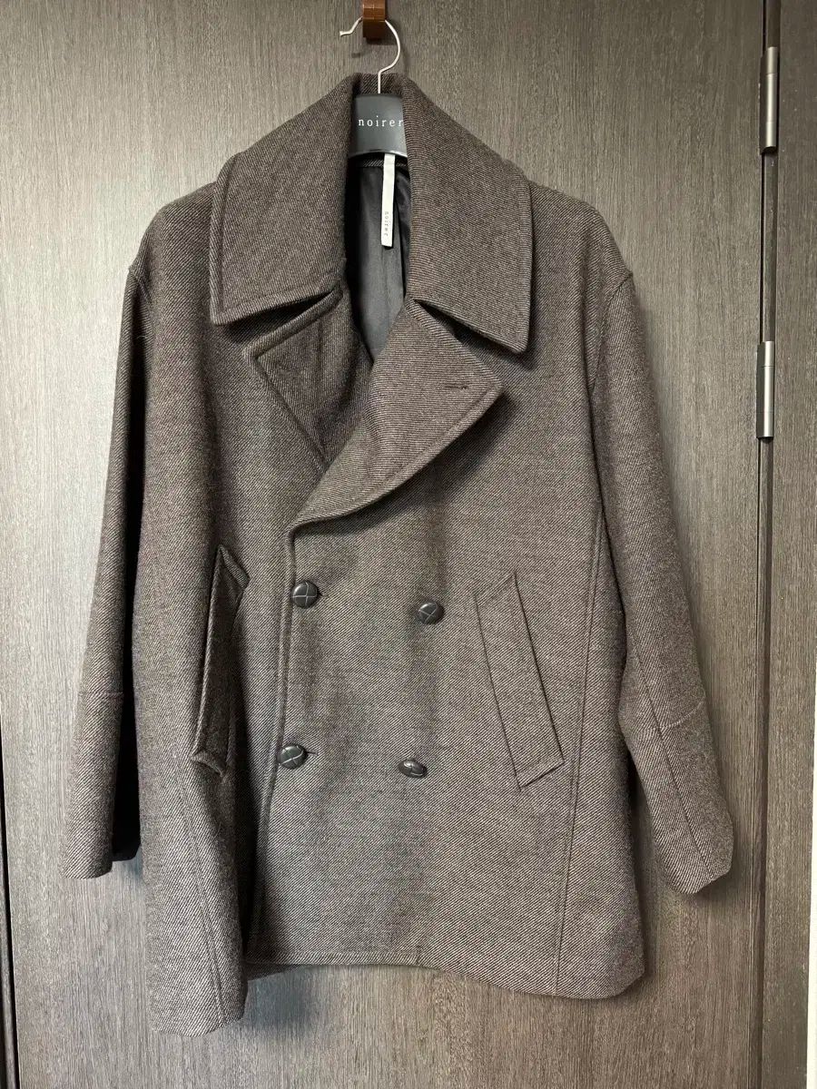 48 NOIRER ウール ツイード ピーコート