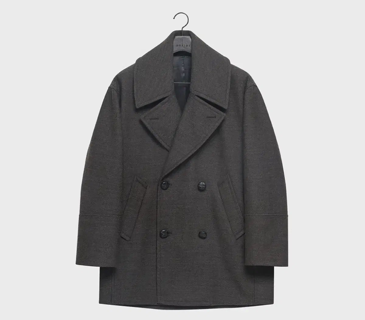 48 NOIRER ウール ツイード ピーコート