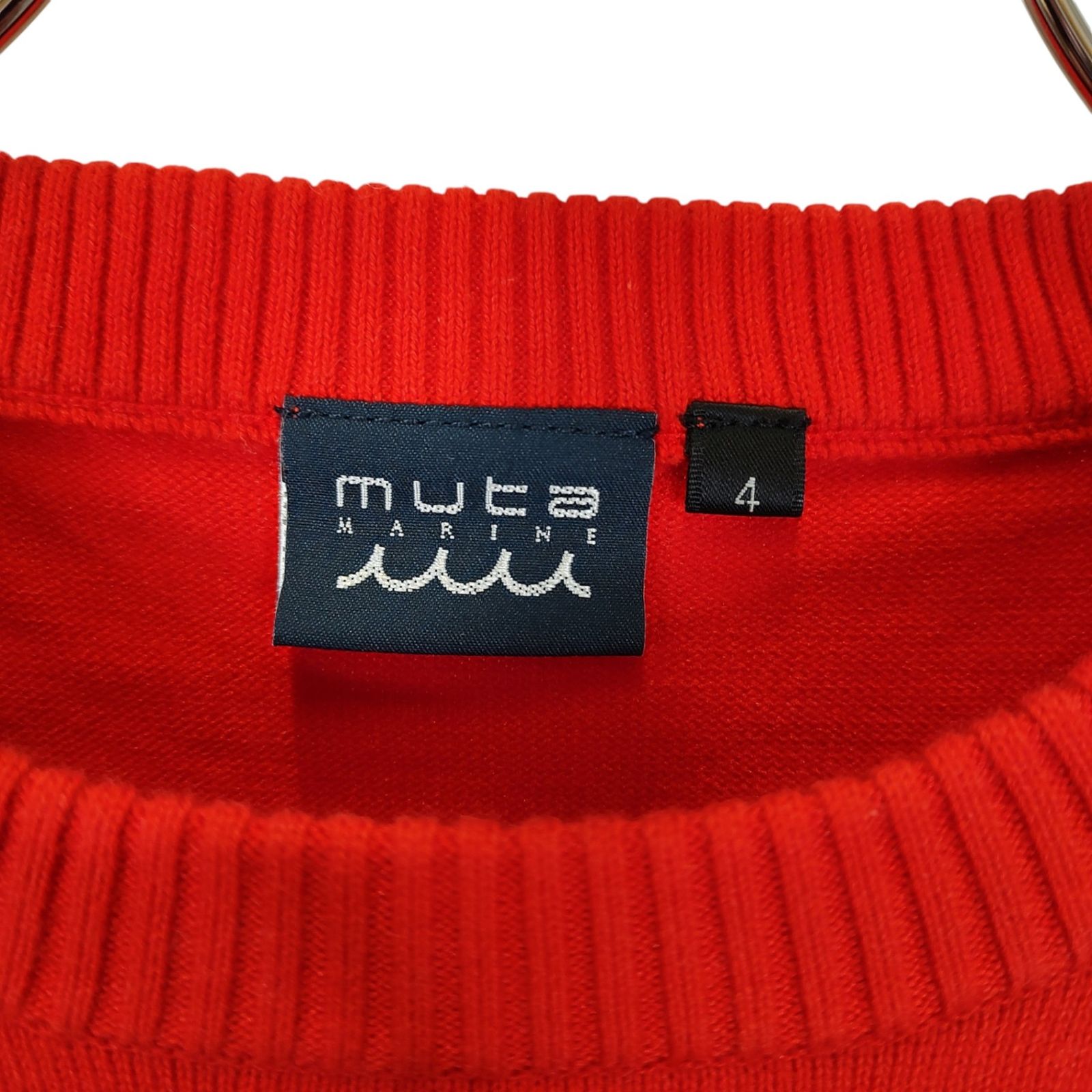 muta MARINE ムータ マリン バック ロゴ クルーネック セーター ニット