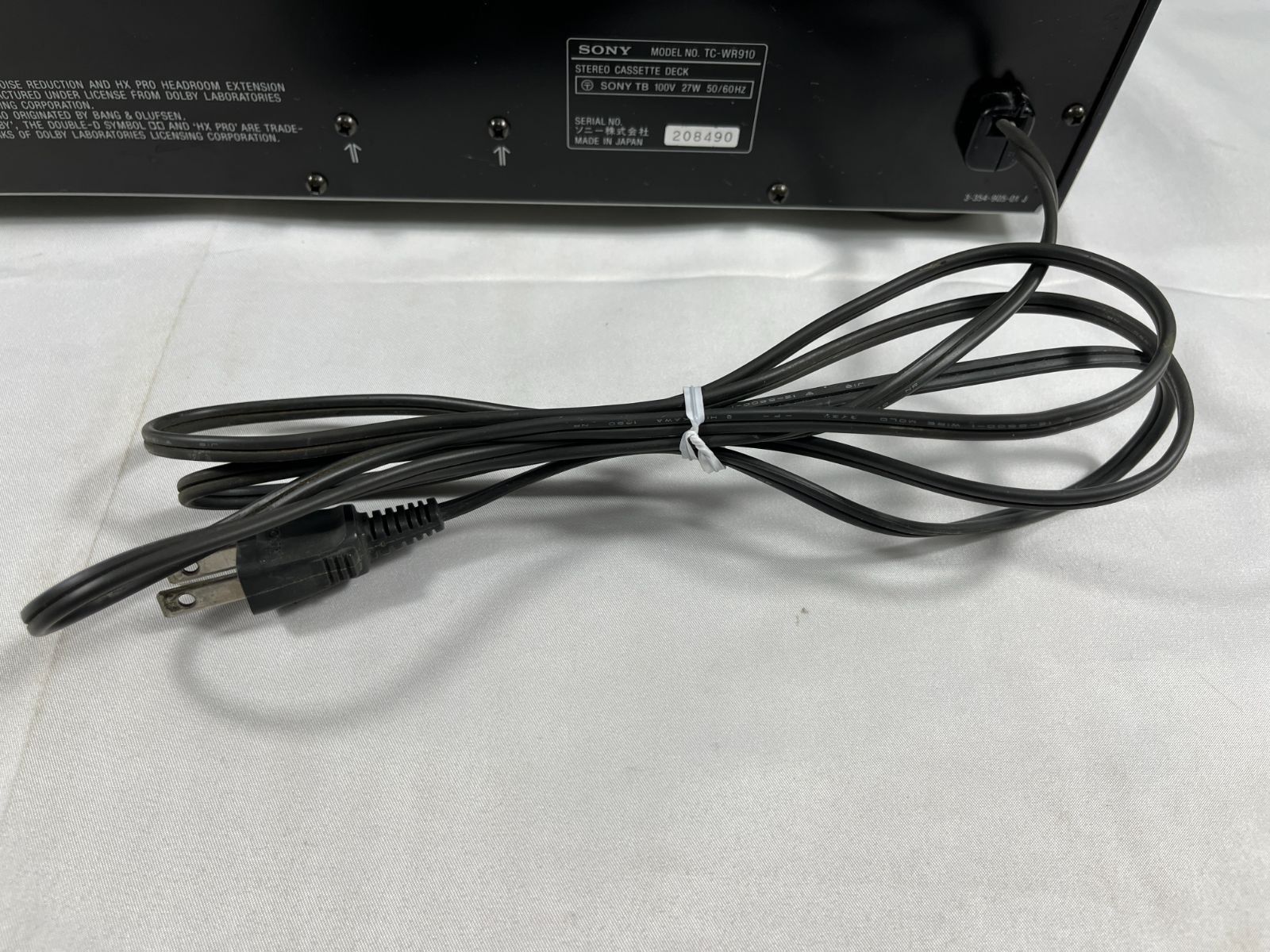 SONY ソニー HX PRO STEREO CASSETTE DECK TC-WR910 208490 日本製