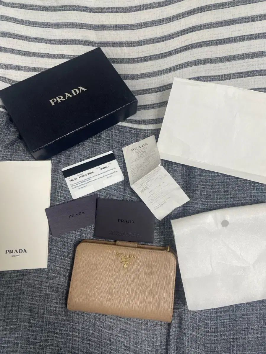 フルセット PRADA VITELLO カーフスキン 中財布