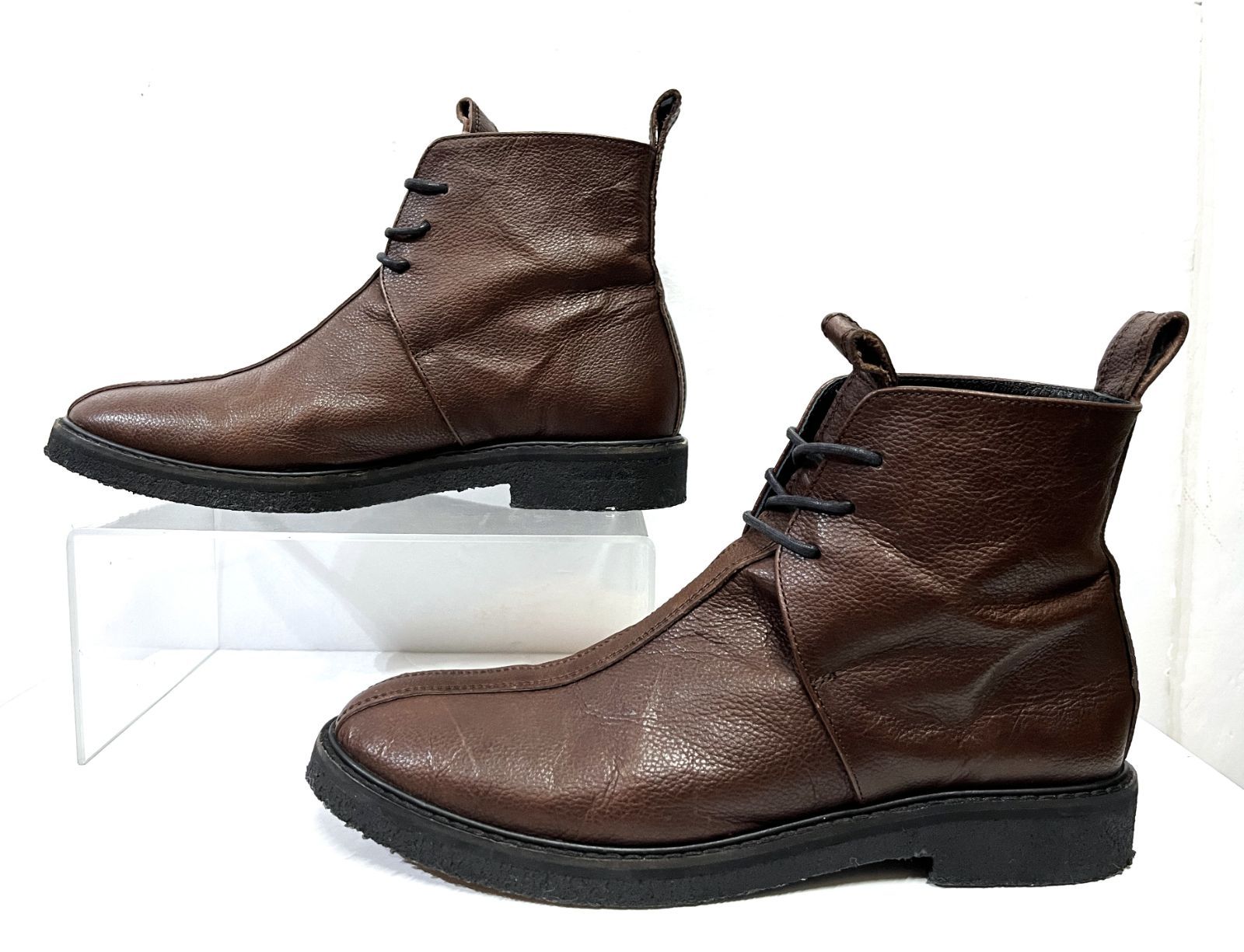  Y s Yohji Yamamoto｜ワイズ ヨウジヤマモト レザーショートブーツ 革靴 その他 ブーツ