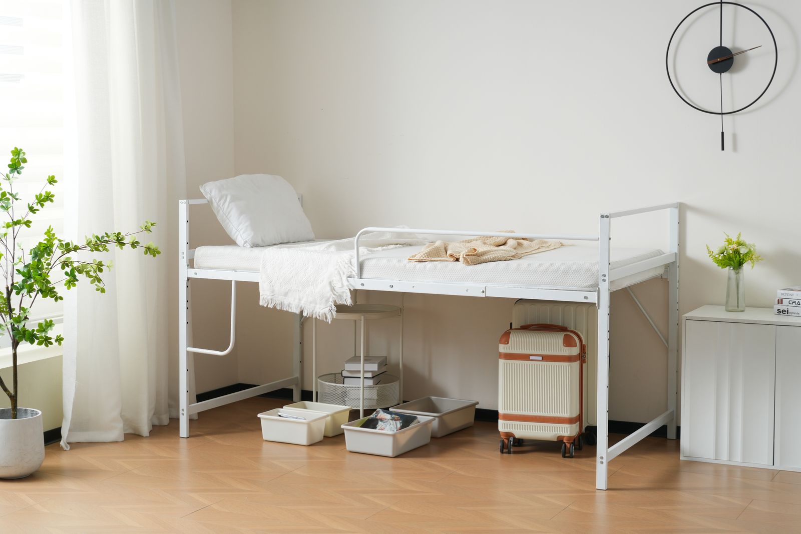 ロフトベッド 【高さ110cm】ロフトベッド パイプベッド シングル