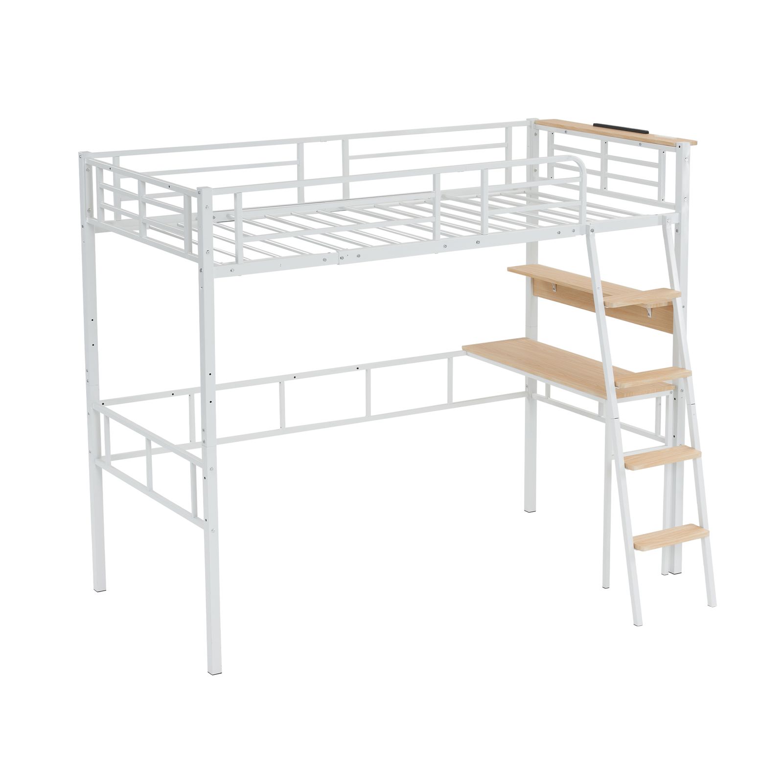 ロフトベッド システムベット シングル コンセント付き デスク付き デスク移動でき ハシゴ階段 耐荷重150 kg 高さ170 cm 北欧風 二段ベッド 大人ベッド 一人暮らし 部屋二段ベッド 家庭用 業務用