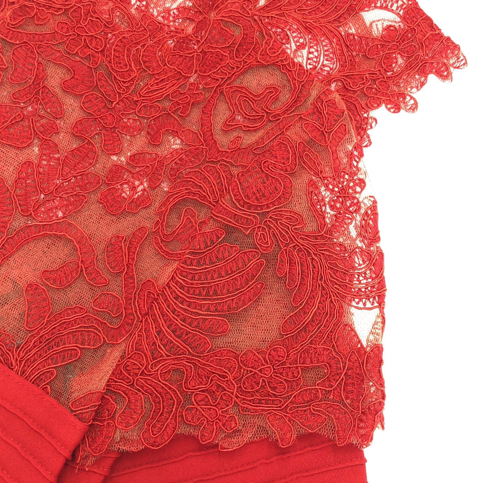 タダシショージ TADASHI SHOJI ワンピース レース ワンピース レッド